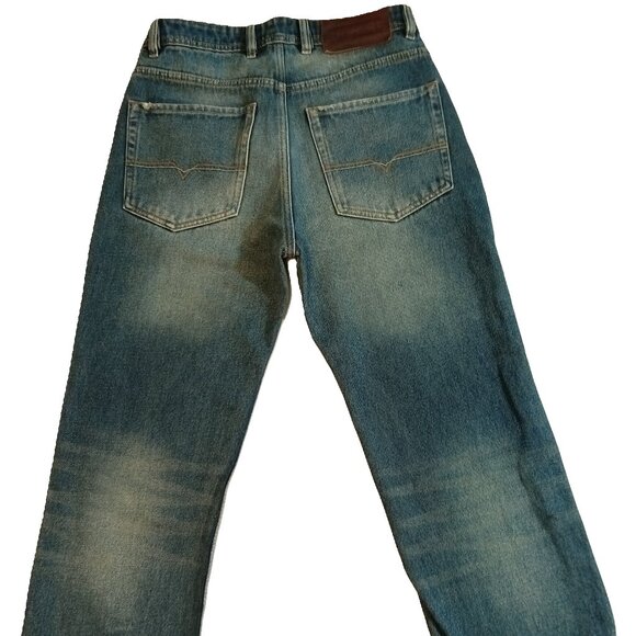 Diesel Industry Jeans Mens  Regular Straight Leg Blue Fading Whiskering SZ 30 - Picture 2 of 16